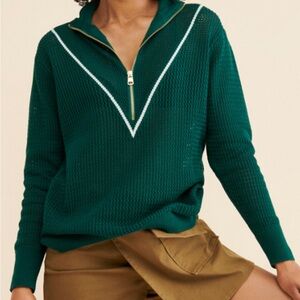 EUC Varley Calva knit - Forest - Size Small